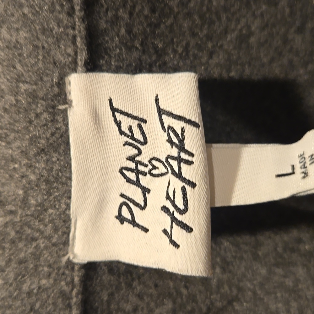 Planet Heart Gray Fleece Zip Up Crop Jacket - Picture 2 of 10